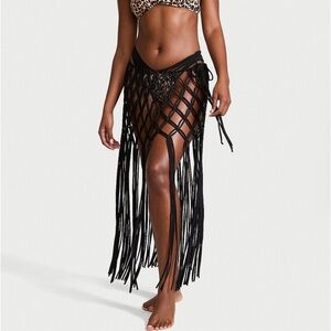 Victoria’s Secret Macrame Fringe Cover-Up Skirt
